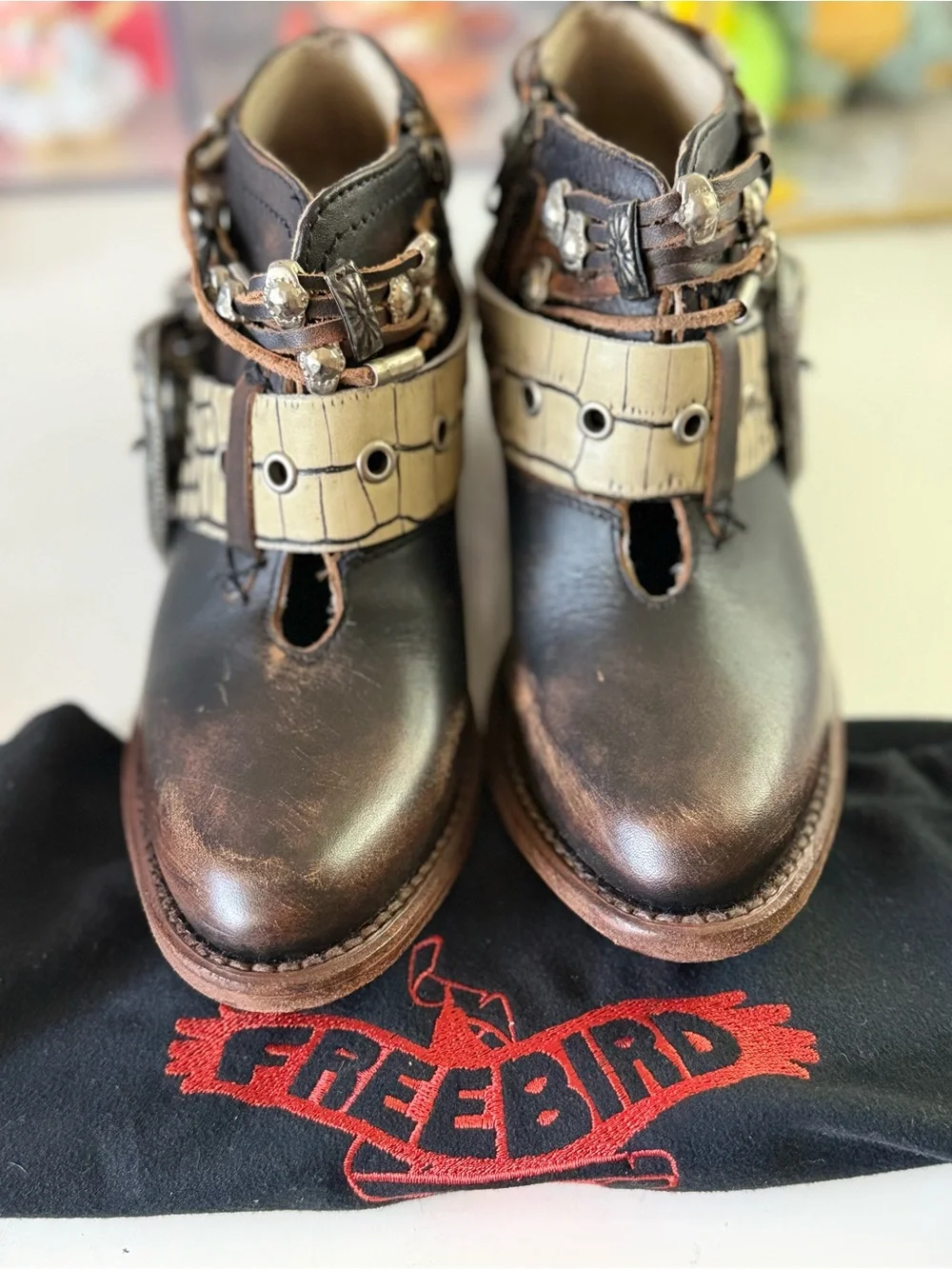 FREEBIRD Salon Black Leather Bootie. Size 5!